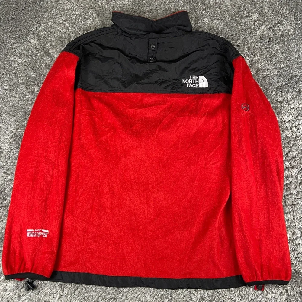 The North Face Fleece Summit Series Gore Windstopper Jacket Mens S Red Denali